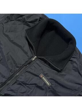 Vintage Abercrombie & Fitch Pullover Jacket Fleece Lined Reversible Men’s Large